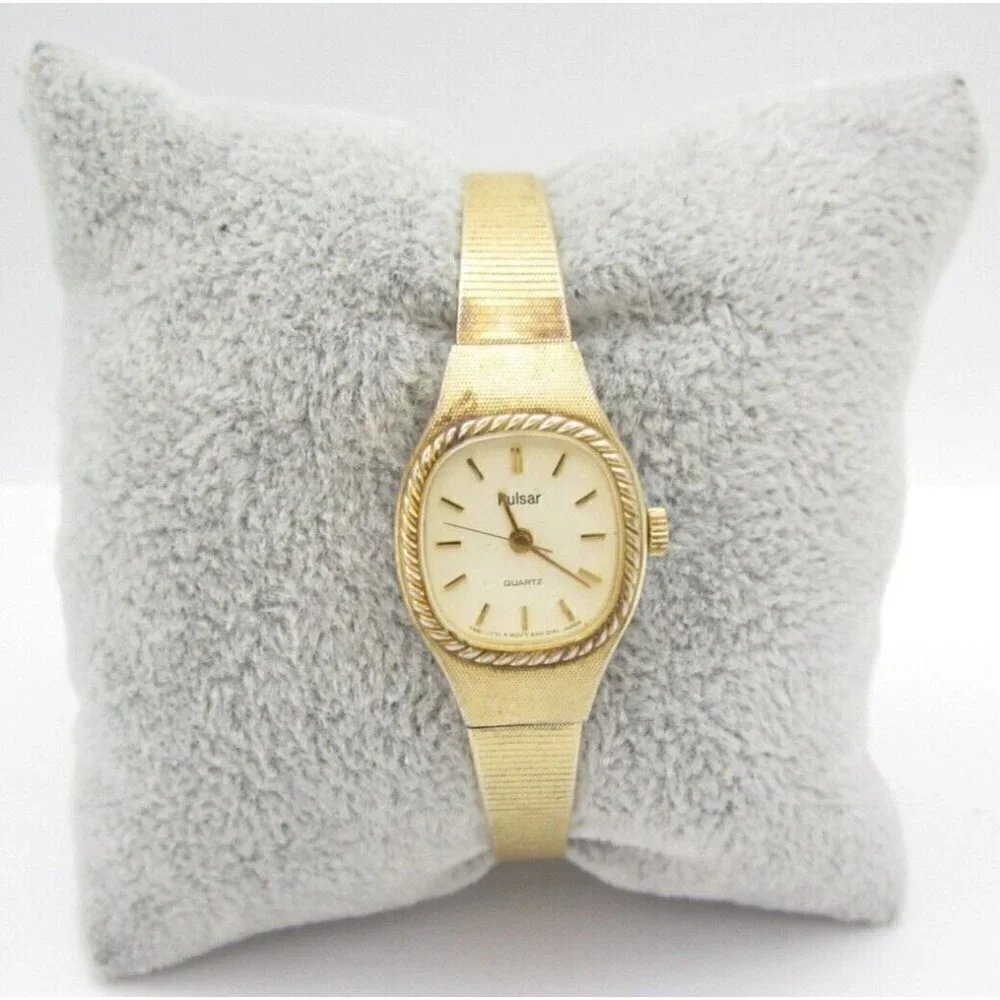 Women Pulsar‎ Quartz WR Analog 19mm Dial Causal Round Watch (G529)